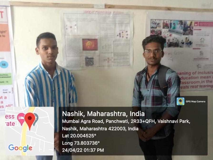 B. Sc. Student Siddesh and Gaurav participated in INNOFEST 2022 
